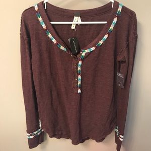 NWT Free People Rainbow Thermal